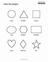 Shapes Coloring Basic Fun sketch template