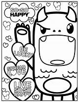 Kawaii Coloring Pages Cute Food Printable Color Colouring So Print Disney Animal Happy Animals Book Drawing Kids Easy Getcolorings Unicorn sketch template