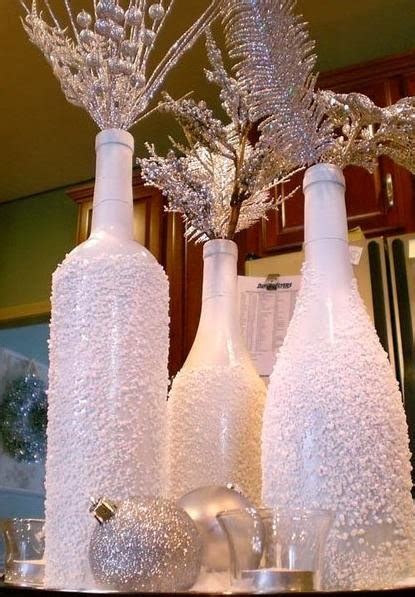 homemade christmas decorations  bottles home decorating ideas