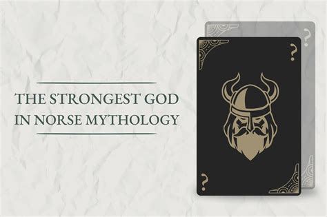 strongest god  norse mythology viking style viking style