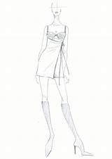 Figurino Stilista Gabbana Dolce Claudia Santoro Collezione Abito Designer Modulo Abilita Completare sketch template