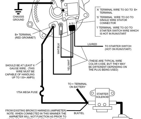 mustang alternator wiring diagram wiring diagram