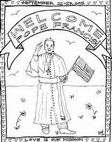 Francis Pope Coloring Getdrawings sketch template
