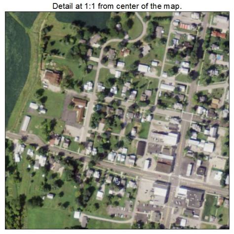 aerial photography map  attica  ohio