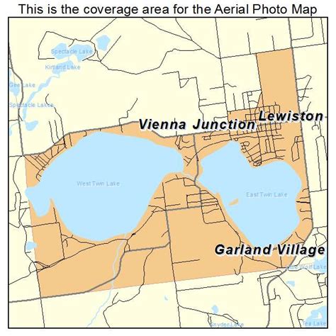 aerial photography map  lewiston mi michigan
