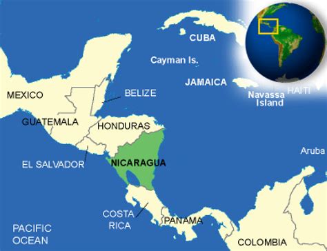 map  nicaragua countryreports