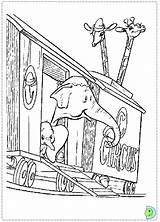 Dinokids Dumbo Coloring Close Coloringdisney Print sketch template