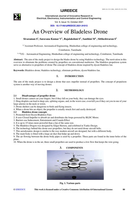 overview  bladeless drone