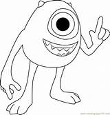 Coloring Mike Pages Monsters Inc Coloringpages101 Online Printable Kids sketch template