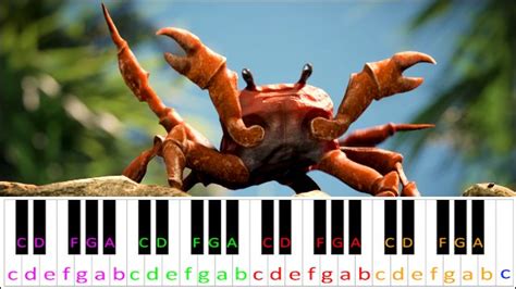 crab rave  noisestorm piano letter notes