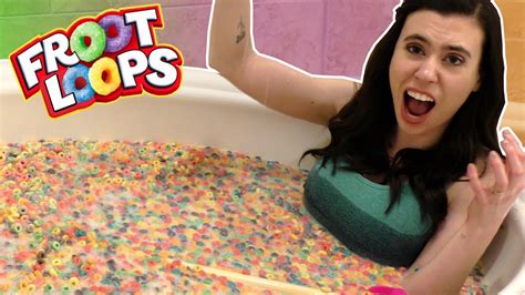 Froot Loops Cereal Bath Experiment Youtube