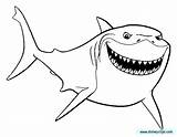 Coloring Nemo Finding Bruce Pages Shark Color Sheet Disney Colouring Drawing Pixar Template Printable Bing Cartoon Squirt Kids Anchor Popular sketch template