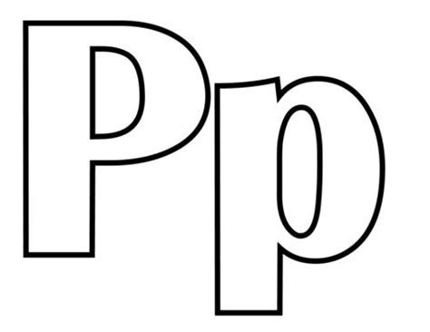 classic letter p coloring page coloring pages letter p lettering