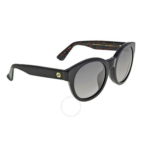 gucci asian fit black round sunglasses gg3774 f sh2yeu gucci
