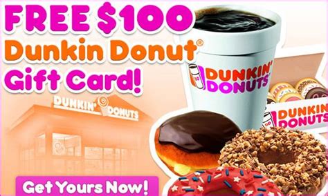dunkin donuts  gift card  enter   mail