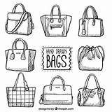 Hand Drawn Bags Bag Drawing Set Draw Illustration Drawings Sketches Freepik Doodle Purses Fashion Clothes sketch template