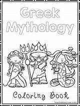 Greek Mythology Worksheets Coloring Preschool Book Grade 2nd Worksheet Pages Open Poseidon Education sketch template