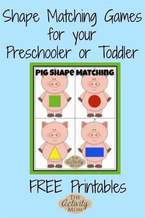 printable matching games  toddlers  preschoolers matching
