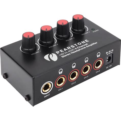 pearstone hbox   channel stereo headphone amplifier