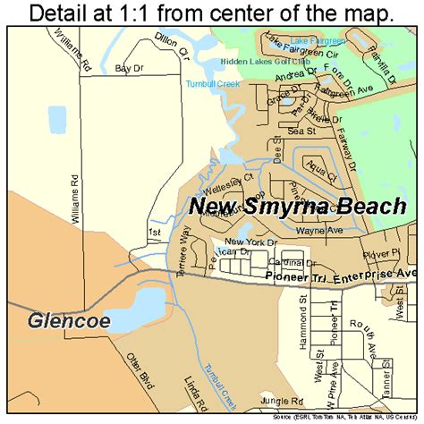 smyrna beach florida street map