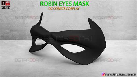 robin eyes mask dc comics scale halloween cosplay 3d model 3d