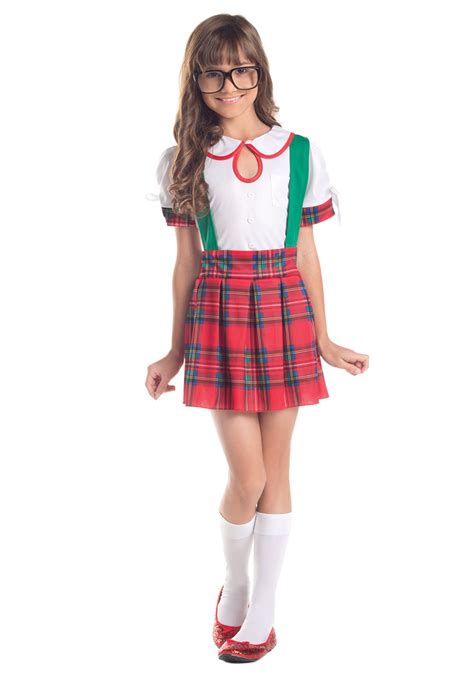 girls classroom nerd costume