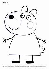 Suzy Pig Peppa Divyajanani sketch template