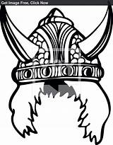 Vikings Helmet Minnesota Coloring Pages Template sketch template