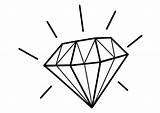 Diamond Coloring Pages Diamant Diamonds Clipart sketch template