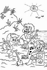 Beach Coloring Pages Printable Preschool Color Items Getcolorings Getdrawings Print sketch template