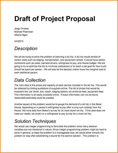 project proposal sample writing  business proposal proposal