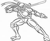 Ninja Turtle Coloring Leonardo Getcolorings Mutant Teenage sketch template