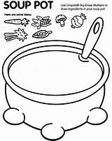 Soup Pot Stone Printable Crafts Vegetable Crayola Coloring Pages Sheets Food Stew Story Preschool Worksheets Sunday School sketch template