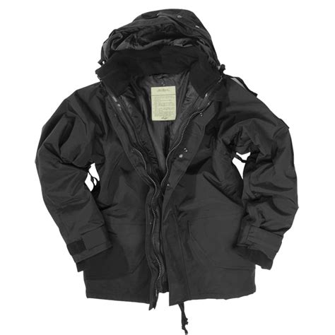 ecwcs jacket waterproof mens parka army combat rainproof fleece black  xl ebay