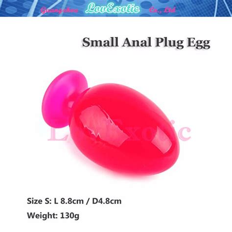Small Size Diameter 48mm High Quality Anal Egg With Suction Butt