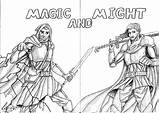 Might Magic sketch template