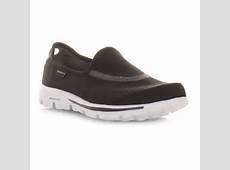 Trainers Womens Skechers Go Walk Black White Comfort Fitness Shoes
