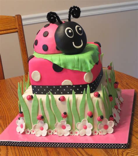 js cakes ladybug birthday cake