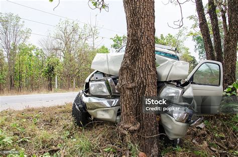 car crash tree stock photo  image  car horizontal land vehicle istock