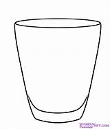 Glass Draw Drawing Line Cup Step Drawings Steps Paintingvalley sketch template