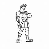 Herkules Hercules Tekening Ausmalbild Heracles Bijpassend sketch template