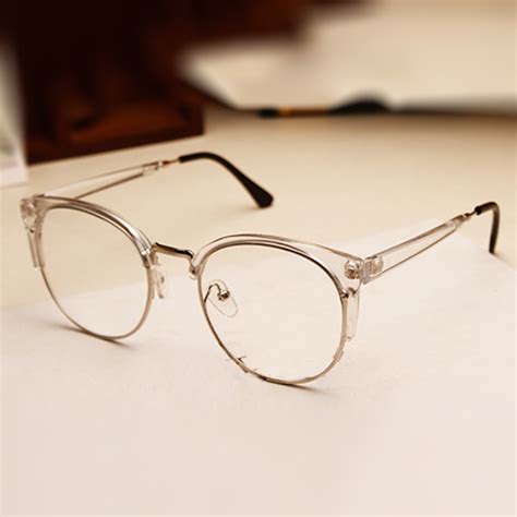 Eyewear Retro Round Eyeglasses Frames Men Women Optical