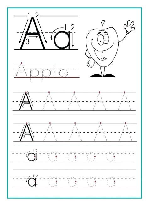 alphabet tracing worksheets  kindergarten