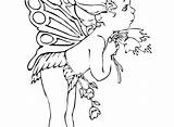 Pages Fairy Coloring Printable Gothic Getcolorings sketch template