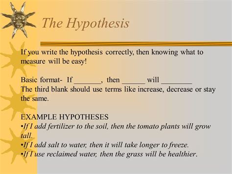 hypothesis examples bibliographic management