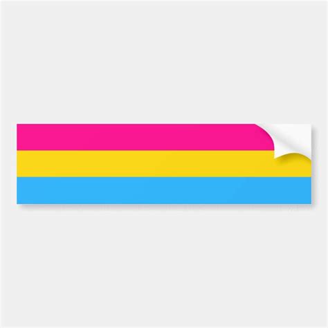 pansexual pride flag bumper sticker uk