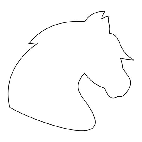 horse head template horse template horse coloring pages horse clip art