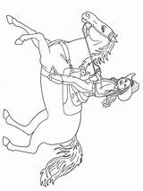 Cowgirl Coloring Pages Horses Girls Printable Recommended Color sketch template