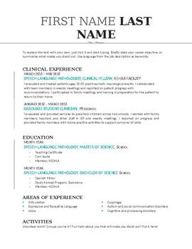 slp slp cf resume template cv template word resume template resume