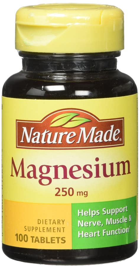 Nature Made Magnesium 250 Mg Tablets 100 Ct Lifeirl